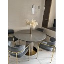 Стул HALMAR K537 серый/золотой